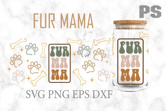 Fur Mama Libbey Can Glass 16 Oz