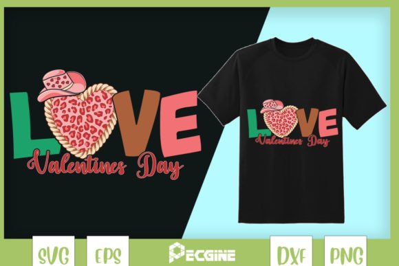 Love Western Valentine Leopard