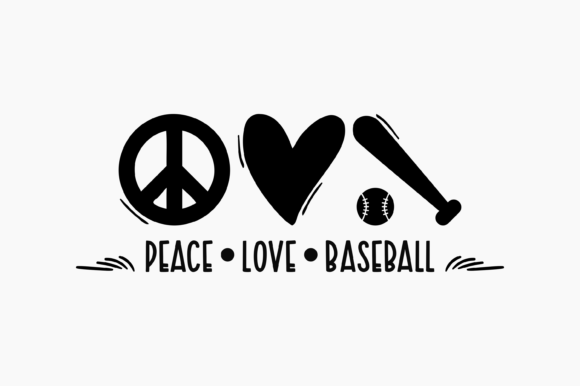Peace Love Baseball