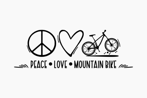 Peace Love Mountain Bike