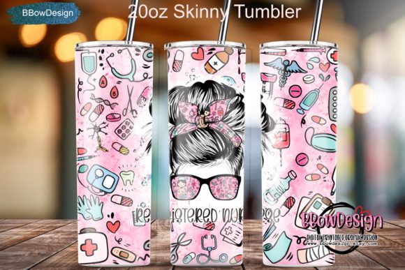 Registered Nurse Life 20oz Skinny Tumble
