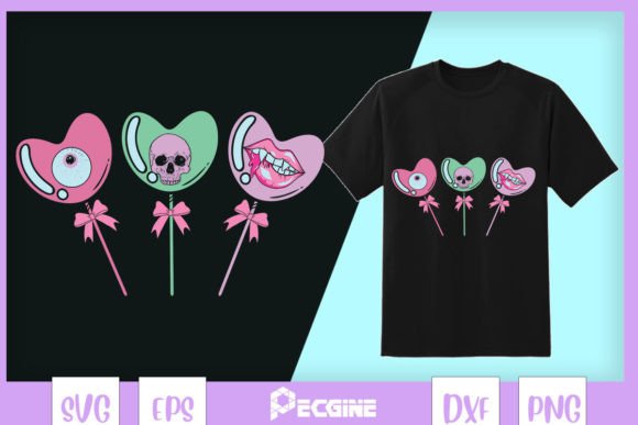 Skull Trio Candy Pastel Valentine