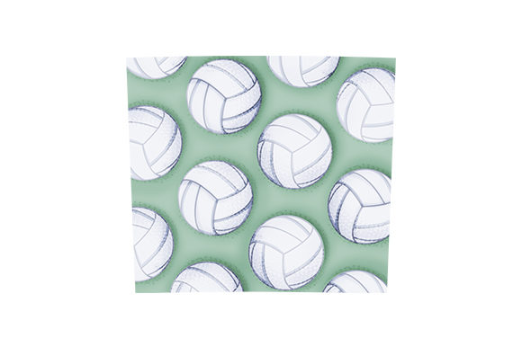 Volleyball Pattern Burst Tumbler Wrap 20 Oz